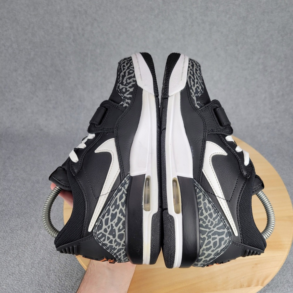 Jordan Legacy 312 Low Kids 5.5Y Black White Starfish Elephant Print CD9054-018 - Picture 6 of 10